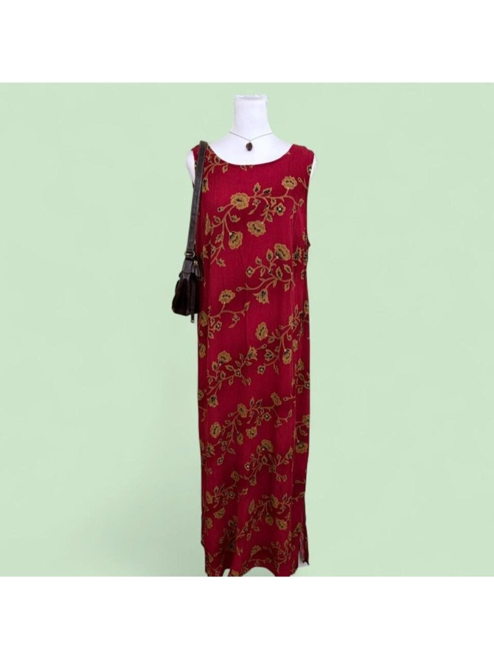 90s floral cottagecore maxi dress